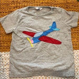 Baby Boden airplane appliqué T-shirt 18-24 month